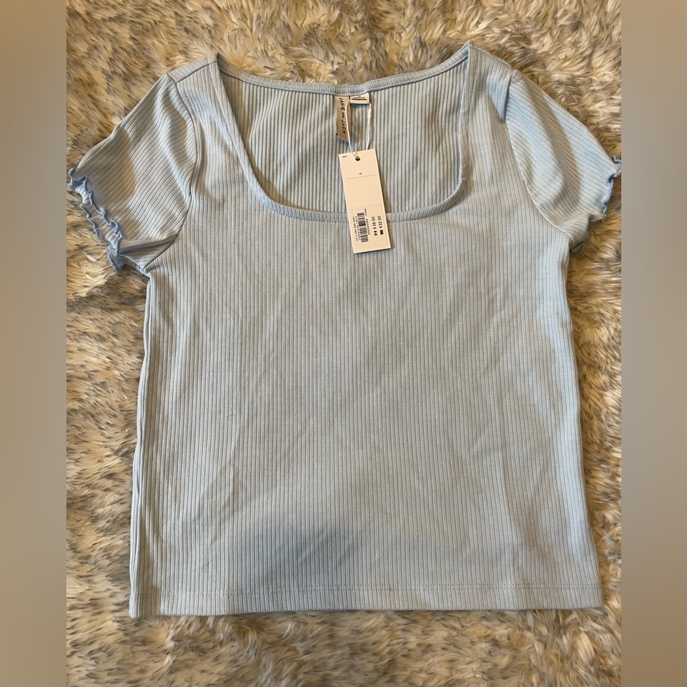 NWT Janie and Jack Sky Blue Top Short Sleeve